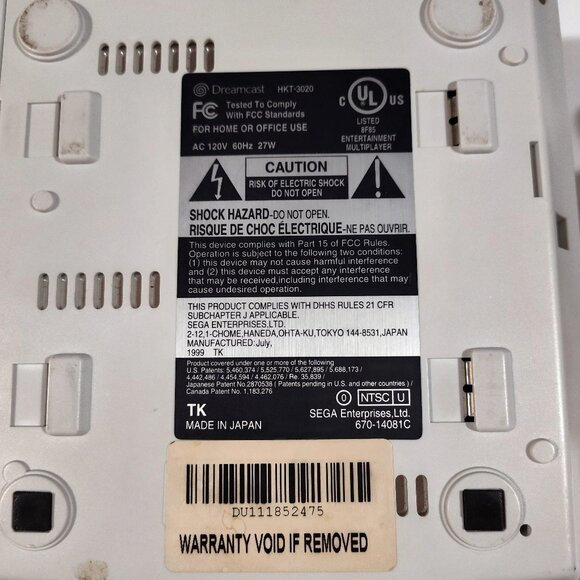 SEGA DREAMCAST CONSOLE BUNDLE - TESTED - DISC READ ERROR - USED - NEEDS REPAIR - Picture 5 of 6